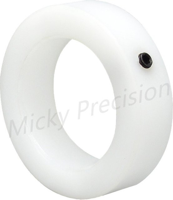 Hochpräziser Nylon-Sicherungsring aus POM in Weiß für mechanische Ausrüstung, Durchmesser 3-50mm - Bild 1