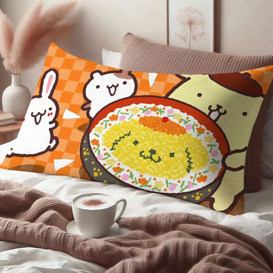 Sanrio P-PomPom Purin Kissenbezug im Kawaii Cartoon Anime Design für Sofa und Wohnzimmer - Bild 4