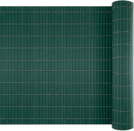 UrFence PVC Sichtschutz und Windschutz für Balkon und Garten in Grün, Breite: 100 cm, Länge: 600 cm