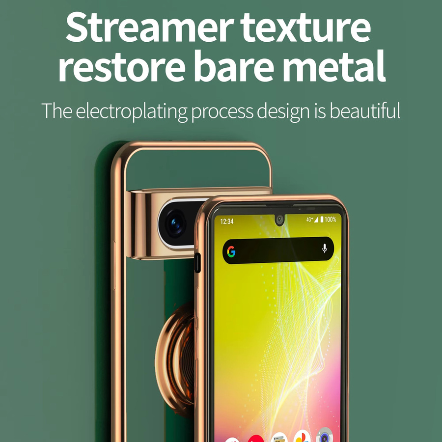 Stoßfeste Silikon-Handyhülle mit magnetischem Ringhalter für Google Pixel 7 8 9 Pro XL 8a 9a 8 Pro 9 Pro in Purple - Bild 5