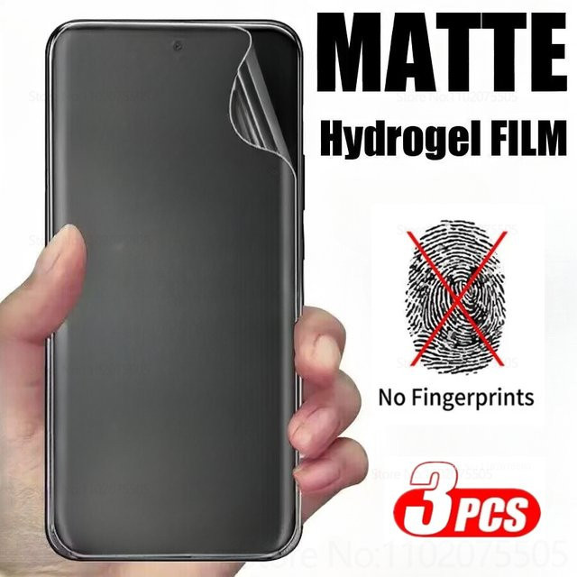 3er-Set Matte Hydrogel Displayschutzfolie für Xiaomi Mi 14 13 Ultra 12 11 Pro 10 12T 11T 9T transparent - Bild 1