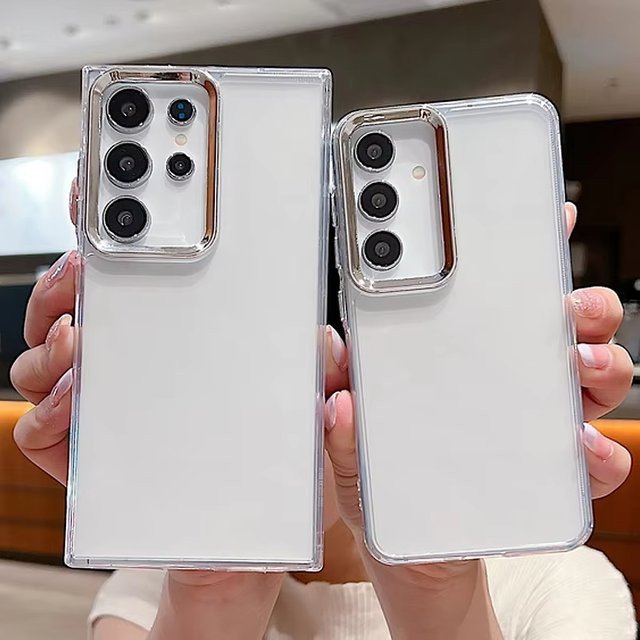 Stoßfeste transparente Handyhülle für Samsung Galaxy S25 S24 S23 S22 Ultra FE A56 A55 A54 A53 A36 A35 A26 A17 A07 A06 A05 Android-Kompatibel - Bild 1
