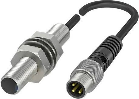 Balluff Induktiver Näherungsschalter BES 516-324-EO-C-S49-01 BES02PP PNP Schließer, Silber, Durchmesser: 8 mm, Länge: 45 mm - Bild 1