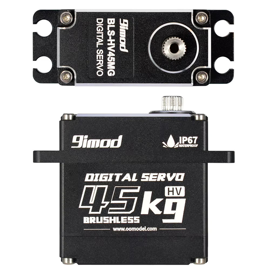 9imod BLS-HV45MG Servo, wasserdicht, aluminium gehäuse, digital, metall getriebe - Bild 3