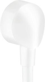 Hansgrohe Wandanschluss Fixfit mit Rückflussverhinderer in Mattweiß, 1/2" - Bild 1