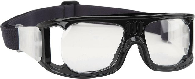 KaiSai Sportbrille Stoßfest und Beschlagsfrei in Schwarz mit verstellbarem Band für Basketball, Laufen und Radfahren - Bild 1