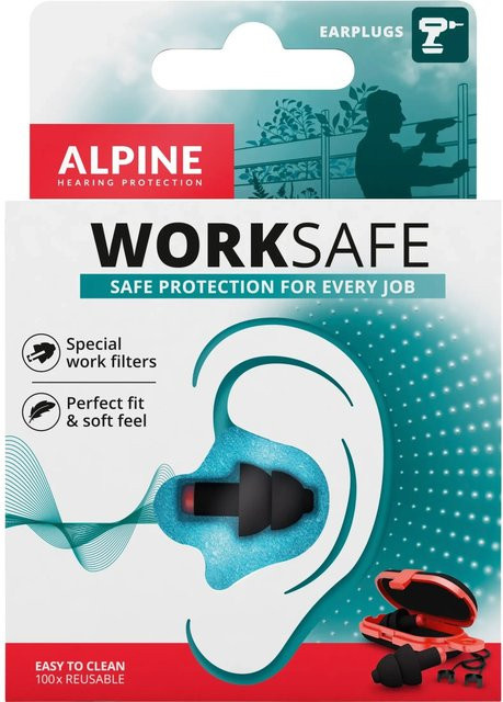 Alpine Work Safe Gehörschutz Ohrstöpsel in Schwarz - Bild 1