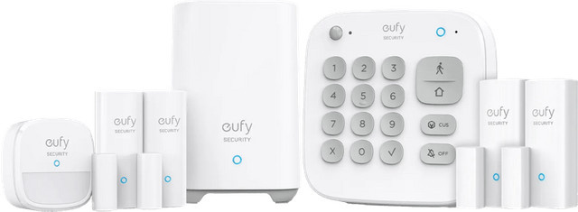 Eufy Home Alarm Kit 7-teilig Wi-Fi Sicherheitssystem in Weiß - Bild 1