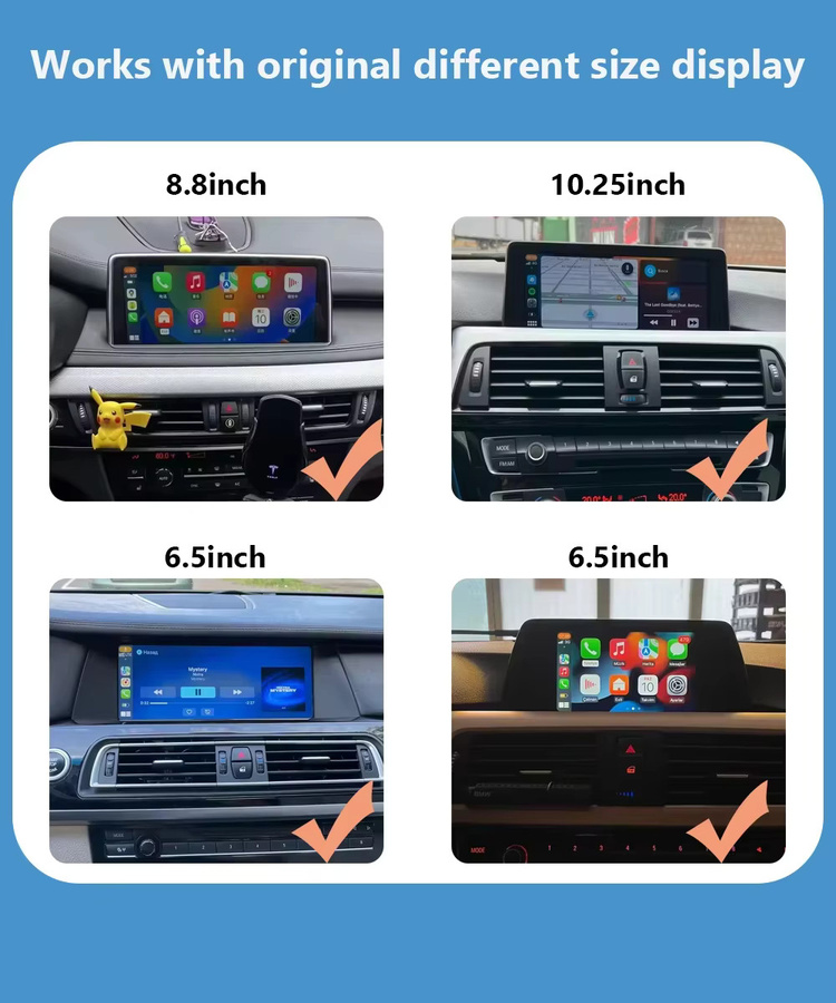 BONROAD Wireless CarPlay Android Auto und Airplay Autolink Mirroring Adapter MMI Box Modul für BMW NBT-System, Schwarz - Bild 4