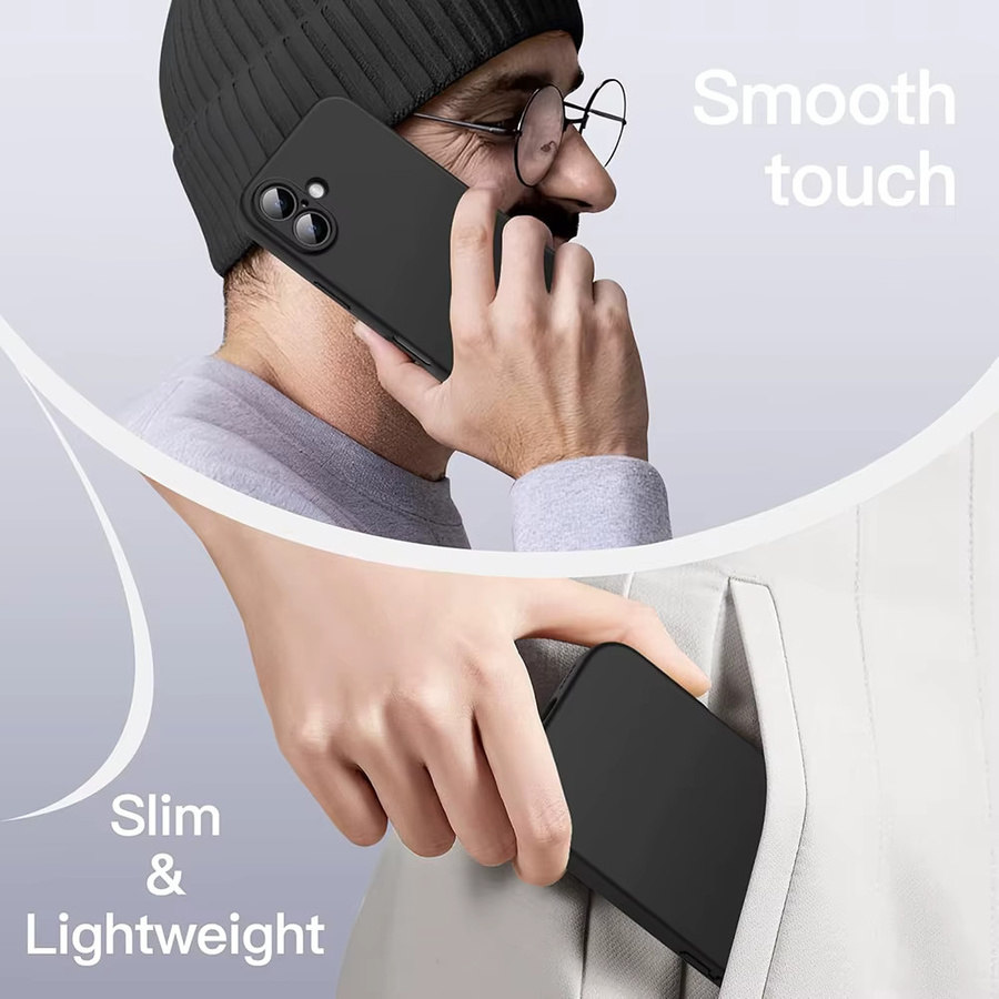 Stoßfeste Silikon-TPU-Schutzhülle mit Kameraschutz für iPhone 11 bis iPhone 17 Pro Max in Schwarz - Bild 5