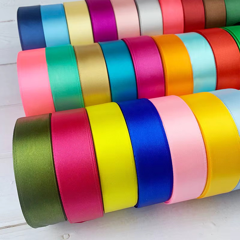 Lucky Bay Satinbänder zum Basteln und Dekorieren für Geschenke, Weihnachten und Hochzeiten, 25 Yards pro Rolle - Bild 2