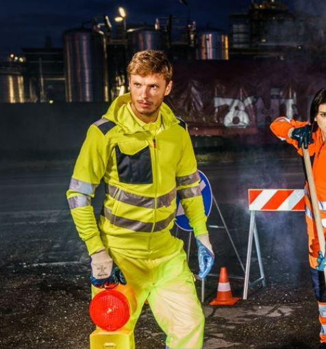 Warnschutz-Sweatjacke LEADER von PAYPER WEAR in Gelb mit Schutzklasse 2 nach EN ISO 20471 - Bild 1