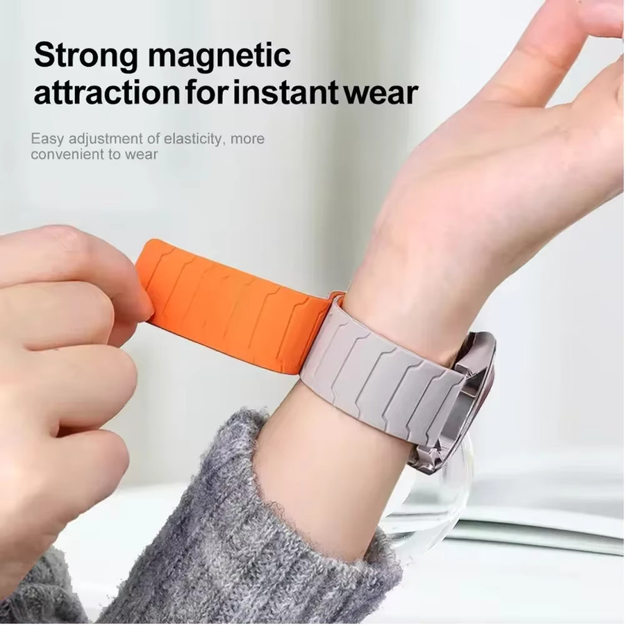 EIGIIS Uhrenarmband Silikon, 22 mm, Schwarz, Unisex - Bild 2