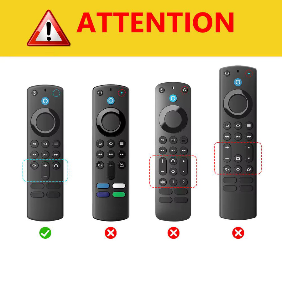 Rutschfeste Silikon-Schutzhülle für Fire TV Stick HD/4K Fernbedienung in Weiß - Bild 4
