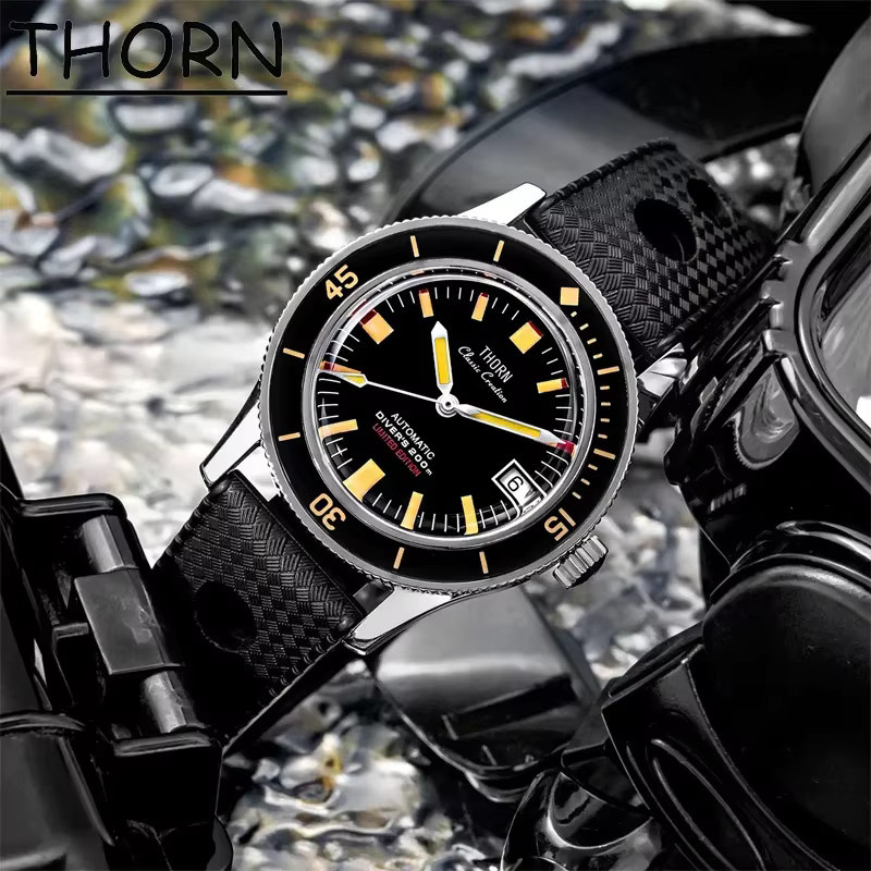 Thorn Taucheruhr, Titan, Saphirglas, 38 mm, 20 ATM, Herren - Bild 2