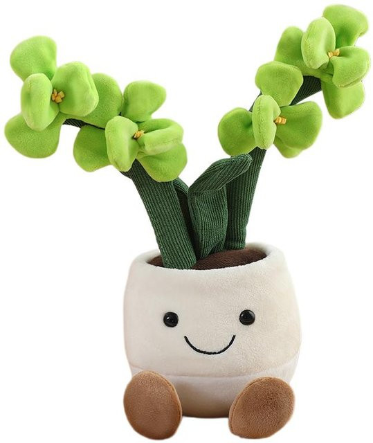 Yiran Health & Beauty Lachende Plüsch-Orchideenblume im Topf, Stofftier, 35cm - Bild 1