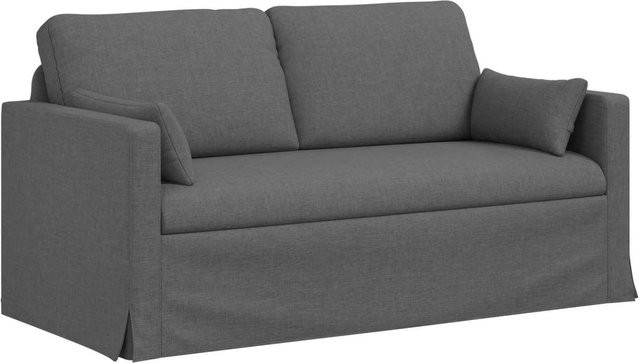 vidaXL Sofa Dunkelgrau mit Stoffbezug und Metallrahmen B/T/H: 158 x 78 x 80 cm - Bild 1
