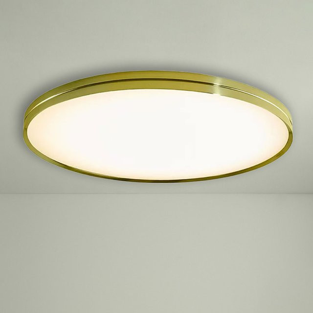 B.Lux Lite Hole C/W 120 LED-Deckenleuchte in Gold/Messing, dimmbar, 3000K - Bild 1