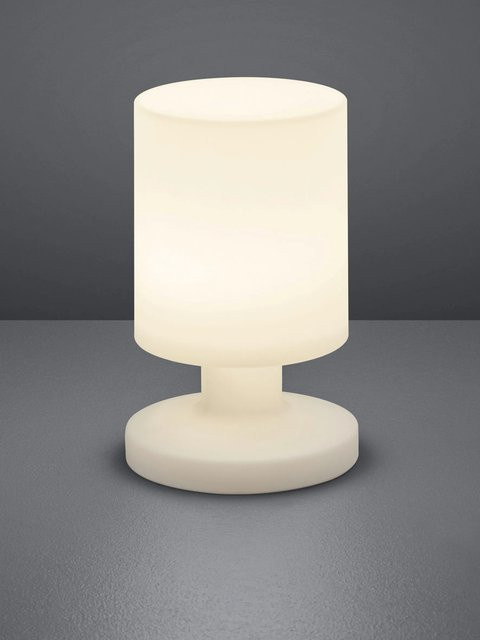 Reality by Trio LED-Außenleuchte Lora Weiß, Akku-Tischleuchte für Terrasse und Balkon, IP44, Warmweiß - Bild 1