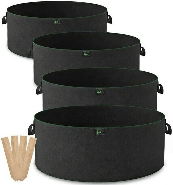 TTL GARDEN Hochbeet Pflanzsack 4er Set aus Filz für Gemüse Kräuter und Beeren, Durchmesser: 60 cm, Volumen: 90 l - Bild 1