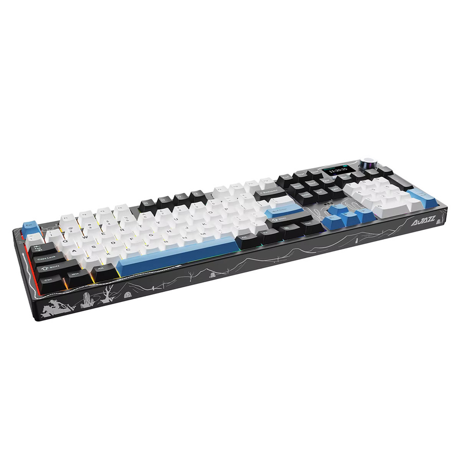 AJAZZ AK35I V4 Mechanische Tastatur mit Avocado Switch und Multicolour Keycaps im Blitzmotiv mit Display und Dreifach-Modus - Bild 5
