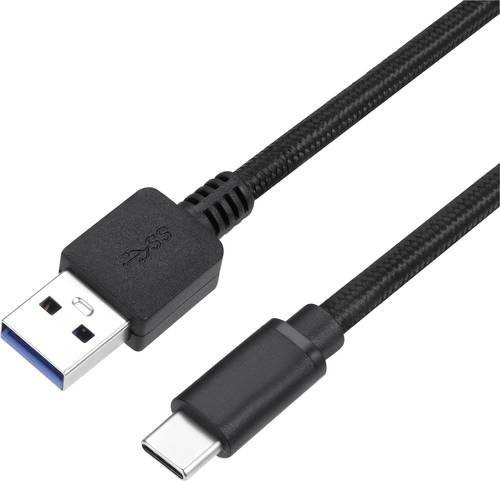 Perixx USB 3.0 Kabel mit USB-A und USB-C Stecker in Schwarz, Länge: 1,00 m - Bild 1