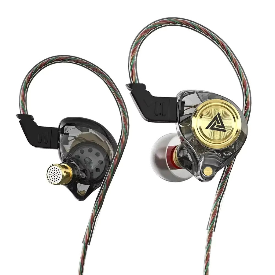 QKZ AK3 FiLe In-Ear Kopfhörer mit Mikrofon in Schwarz, HiFi-Musikmonitor mit Bass und Geräuschunterdrückung für Sport und Gaming - Bild 2