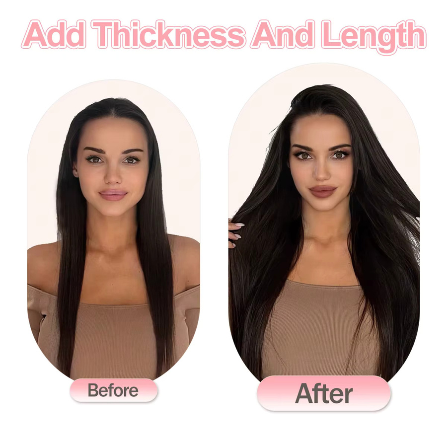 VADES K-Typ Haarverlängerungen Echthaar Keratin, Balayage, 50g - Bild 4