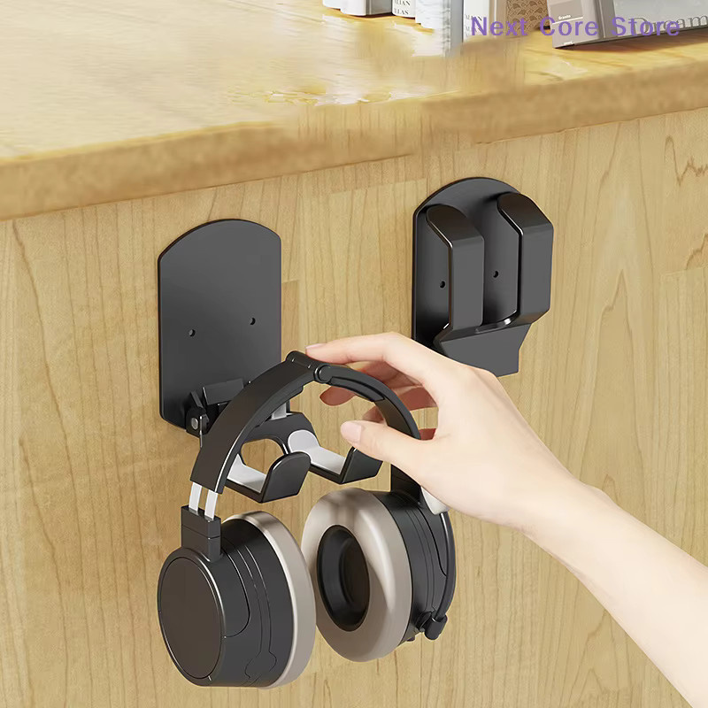 Wandmontierte Halterung für Game-Controller und Gaming-Headset, Controller-Aufbewahrungsregal mit einfacher Installation ohne Bohren, Schwarz - Bild 4