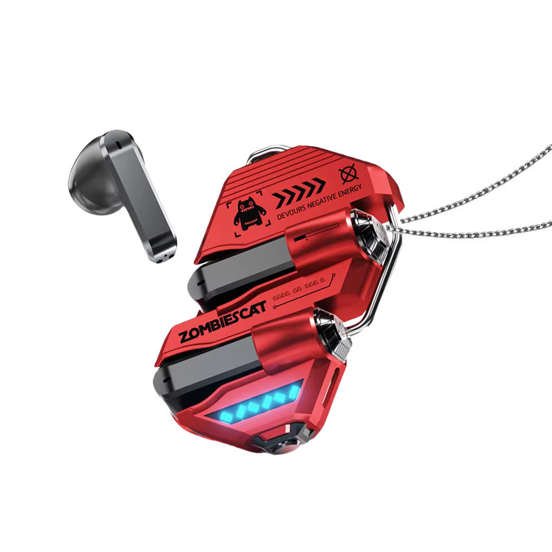 Zombies Cat B21 Alloy Bluetooth 6.0 Ohrhörer mit Echtzeit-KI-Übersetzung, weiße Semi-In-Ear TWS Kabellose Kopfhörer mit Smart-App - Bild 6