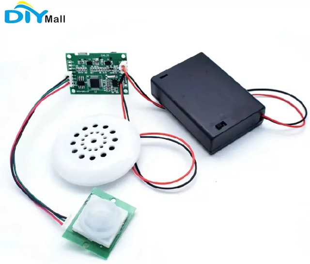 DIYmall MP3-Musik-Sprachwiedergabe-Kit mit PIR-Infrarot-Sensor und USB-Download sowie TF-Karten-Unterstützung - Bild 1
