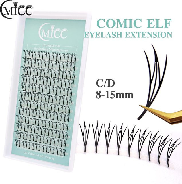 CMICC Manga Wimpernverlängerung, 12 Reihen, Black, Unisex - Bild 1