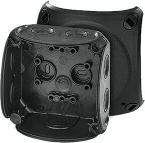 HENSEL Kabelabzweigkasten DK 0200 B in Schwarz für bis zu 2,5 qmm - Bild 1