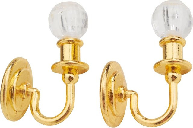 HobbyFun Miniatur Wandlampe Gold Kunststoff - Bild 1