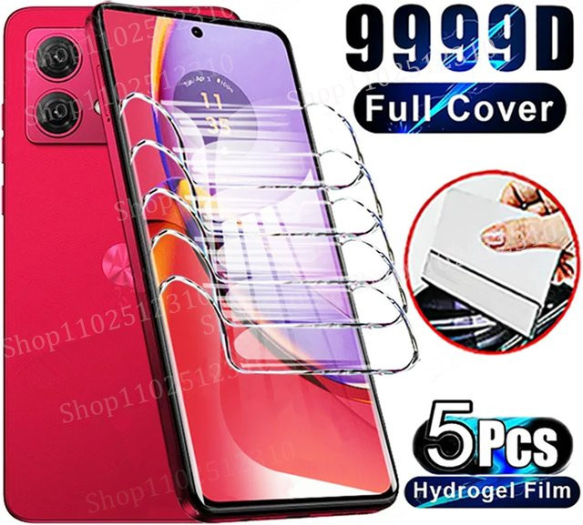 5er Pack Weiche Hydrogel Displayschutzfolien für Motorola Edge 60 Stylus, 50 Fusion, 40, 30 Neo, 60 Pro, G84, G73, G60, G54, G53, G20 in Transparent - Bild 1