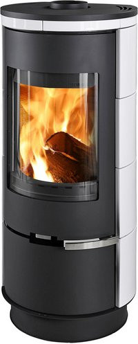 THORMA Kaminofen Andorra in Weiss mit Keramik und 7,5 kW Heizleistung, B/T/H: 125,6 x 53,8 x 46,5 cm - Bild 1