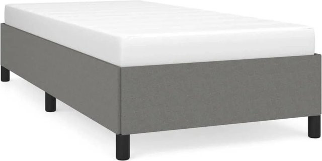 vidaXL Bettgestell gepolstert in Grau mit Stoffbezug B/T/H: 90 x 200 x 35 cm - Bild 1