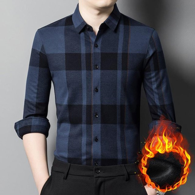 CHIC STUDIO Fleecehemd Herren, black, 4XL - Bild 1