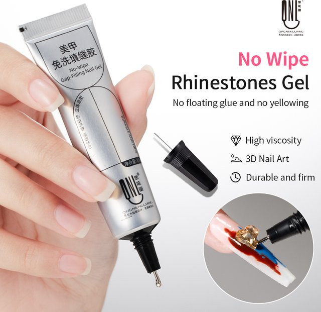 RSNAIL No Wipe Strass-Gel, 15 g, Metallic - Bild 1