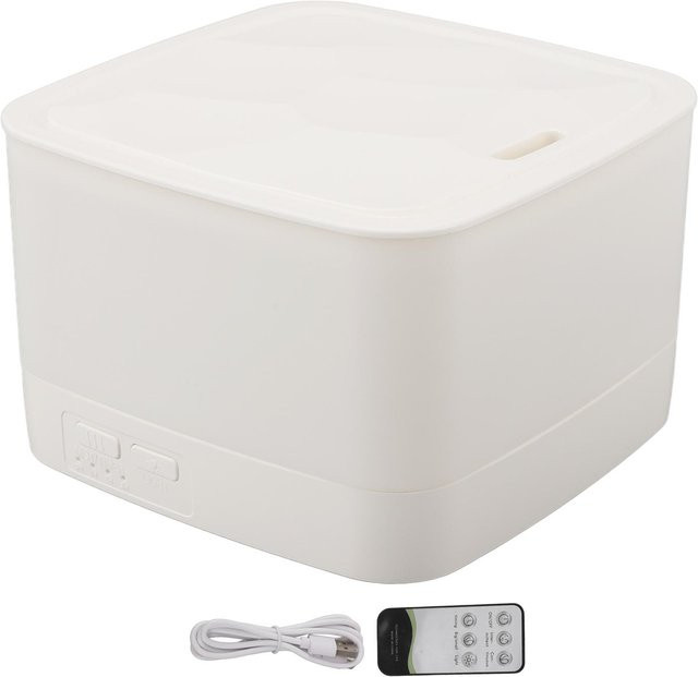 OutsideWorld Aroma Diffusor Luftbefeuchter mit Fernbedienung und 7-farbigem RGB-Licht in Weiß, 800 ml - Bild 1