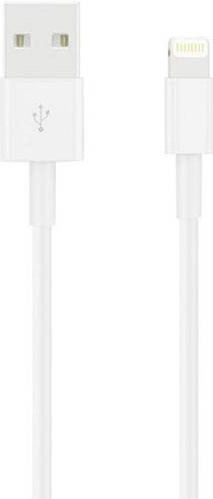 Apple USB-A auf Lightning USB 2.0 Kabel in Weiß mit vergoldeten Steckern, Länge: 2,00 m - Bild 1