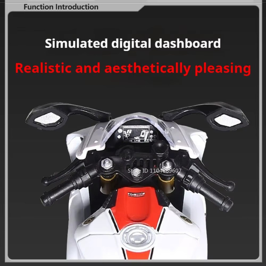 MAKEDA R1 HP4 Modell Motorrad, 1:12, Metall, mit Licht und Sound - Bild 3