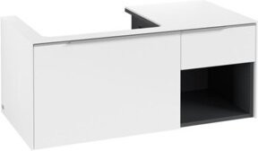 Villeroy & Boch Waschtischunterschrank Subway 3.0 Weiß Hochglanz mit offenem Regal und integrierter Beleuchtung, B/T/H: 100,1 x 42,25 x 51,6 cm - Bild 1