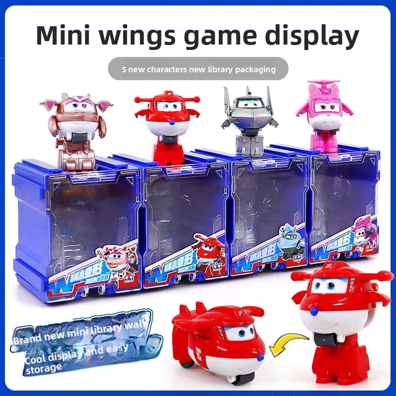 AULDEY Super Wings Mini-Hangar-Set, Spielzeug, 2-in-1-Transformation - Bild 3