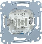 Merten Taster-Einsatz 1 Schalter mit separatem Meldekontakt 10A MEG3154-0000 in Weiß oder Silber - Bild 1