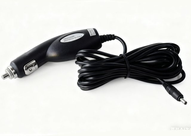 QXNY Autoladegerät in Schwarz mit 35 mm Barrel-Plug Anschluss für Mobiltelefone, Tablets, Dashcams und GPS, Eingang 12 V/24 V, Ausgang DC 5 V, 600 mA - Bild 1