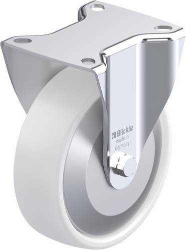 Blickle Bockrolle 125R-FA B-PPN 762765 in Weiß mit 125 mm Rad-Durchmesser und 200 kg Tragfähigkeit - Bild 1