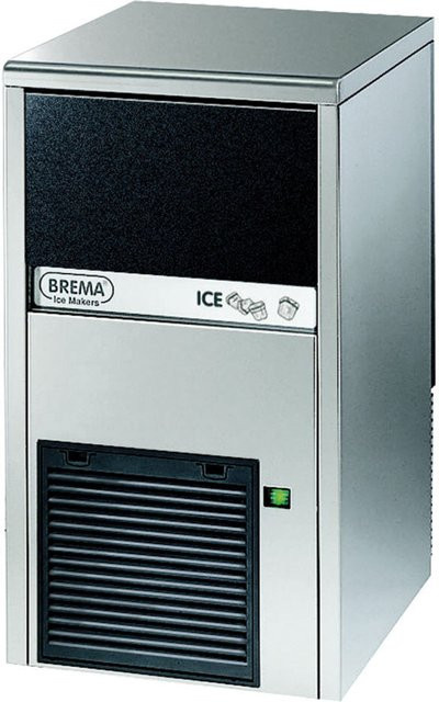 Brema Eiswürfelbereiter wassergekühlt, Silber, B/H/T: 39 x 69 x 46 cm - Bild 1