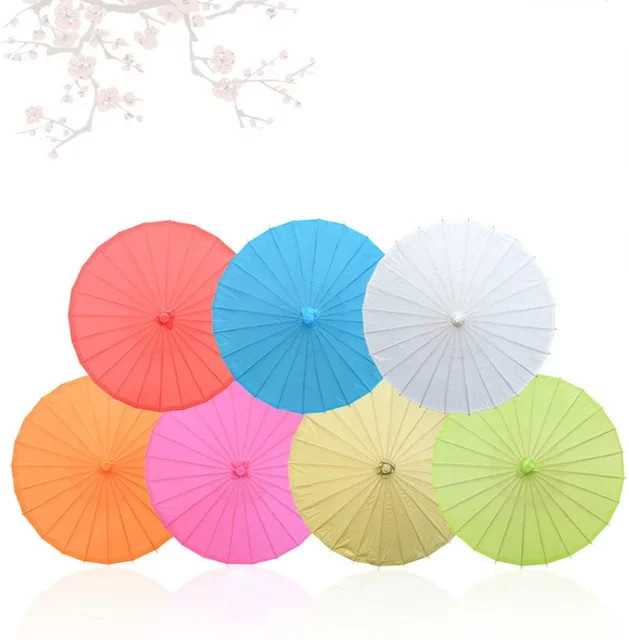 Dekorativer Ölpapier-Regenschirm von merylover in Pink für Hochzeit, Party und DIY-Malerei, Durchmesser: 20 cm und 30 cm - Bild 1