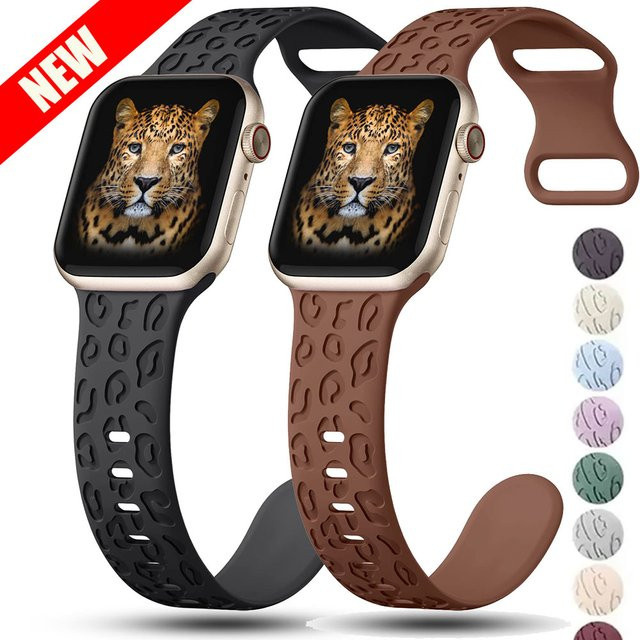 NEY Uhrenarmband Silikon, Leopardenarmband, Unisex - Bild 1
